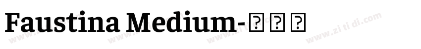 Faustina Medium字体转换